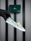 Sneaker Slip On Green Tweed