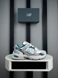 Sneaker White Teal Blue