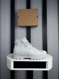 Textured textile boot in light grey