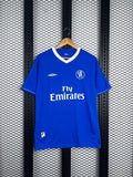 V-neck short-sleeve athletic jersey in royal blue