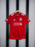 Gold-piped athletic jersey with shoulder stripes in red