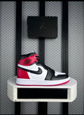 High-top sneaker Retro black toe reimagied black red is the white