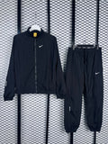X nylon tracksuit Black