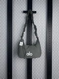 Crescent nylon shoulder bag in olive green