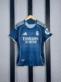 Neon-piped athletic jersey in navy and white
