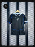 Short-sleeve football jersey with blue piping details