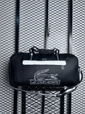 Duffle silhouette in black canvas with