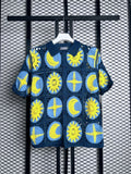 Golf t-shirt navy end yellow sy0049