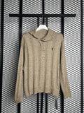 Sweater hoodie brown plane 6738#1
