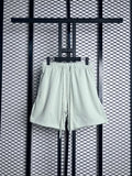 Matte jersey lounge shorts with elongated drawstrings